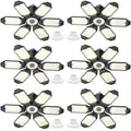 LUCORUSC Led Garage Lights Bulb 6 Pack 200W Super Bright Ceiling Led Shop Lights, E26/E27 Base, 6500K, 22000LM Deformable Led Garage Light for Basement, Attic and Workshop Commercial Bay Lighting