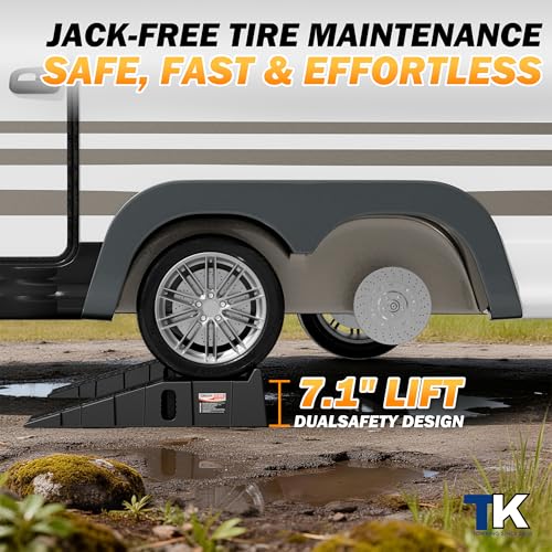 TOWKING 16000lb Car Ramps for Oil Changes,11.1" Max Wide Path for SUV&Truck