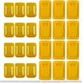 Wallignix 24 Pack Tool Battery Packs Mount Bracket Compatible with Dewalt,12 PCS Tool Drill Holder For Dewalt 20V/60V and For Red 18V tool+12 PCS Battery Packs Holders for Dewalt 20V-60V with Screws