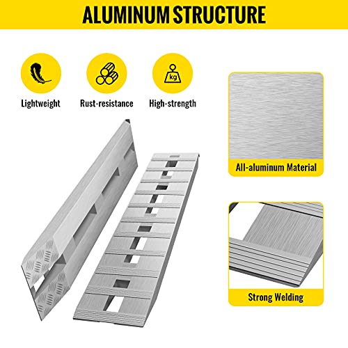 VEVOR Aluminum Ramps, 60" L x 12" W, 2Pcs