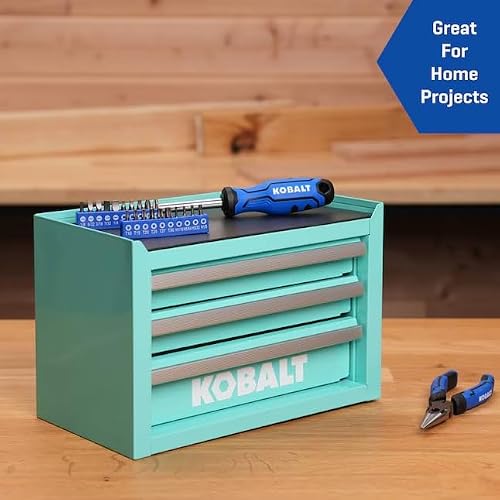 Mini 3-Drawer Steel Tool Box Teal