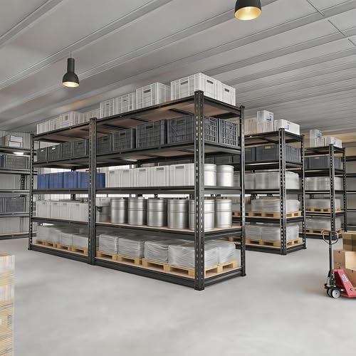 Lionhon Garage Shelving Heavy Duty, 2450LBS Metal Storage Shelves 5 Tier, Adjustable Shelving Unit 36" W x 16" D x 72" H, Boltless Garage Storage Rack for Garage Basement, Pantry, Warehouse 1Pcs