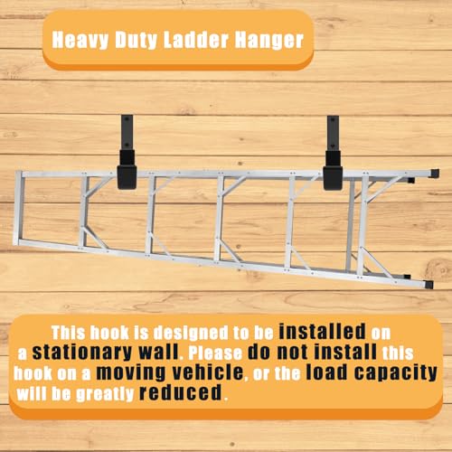 Heavy Duty Utility Hooks for Wall Mount, Garage Wall Hooks, Multi-Use Hose, Bike, Ladder, Chainsaw & Leaf Blower Hanger - 6 Medium (6 M)