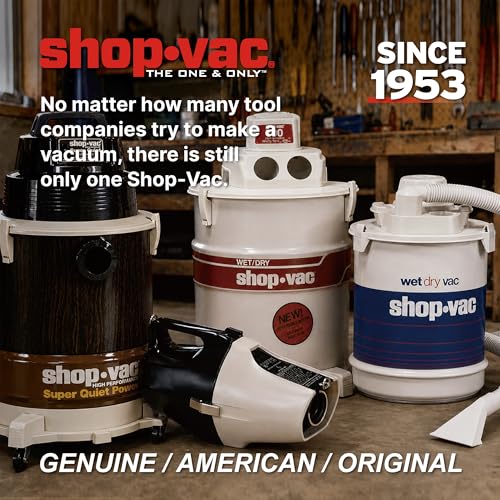 Shop-Vac 5761011 10 Gallon Wet/Dry Shop Vacuum, 4.5 Peak HP, 1.5 Inch Diameter x 7 Foot Hose, 12 Foot Cord, Ideal for Home, Garage, and Workshop Cleaning