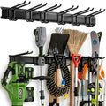 Aking Ace Garage Tool Organizer Wall Mount, 48-Inch Heavy Duty Garden Tool Rack for Shed, Holds 350lbs, Adjustable Storage Hanger for Shovel, Rake, and Power Tools