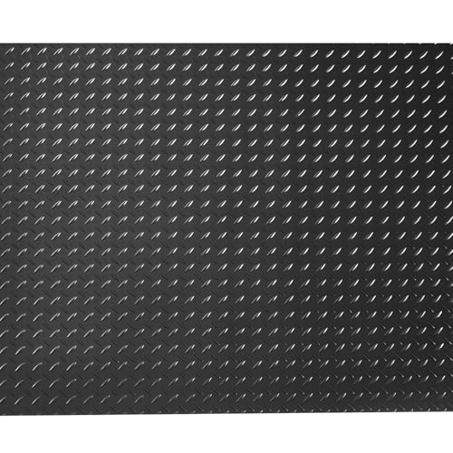 VEVOR Garage Floor Roll, 4 x 25 ft Garage Flooring Mat, 3 mm Thickened Rubber Diamond Plate Floor Protector Mat, Non-Slip, Wear-Resist, Waterproof, Easy to Clean for Warehouse, Gyms,Trailer, Black