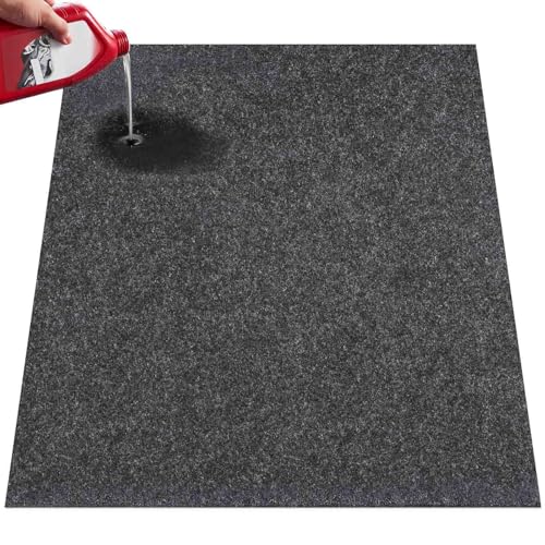 VEVOR Garage Floor Mat, 7.5'x20' Oil Spill Mat Waterproof Protection from Water Snow Rain Mud and Oil for Under Car, Non-Slip Containment Mat with TPE Anti-Leak Backing & Easy Clean & Cuttable