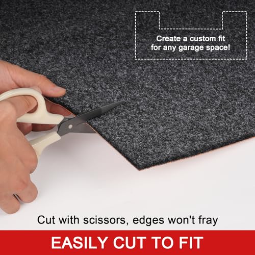 Golener Oil Spill Mat - 64"x32" Garage Floor Mat for Under Car, 1/4" Thick, Rubber Floor Mat, Absorbent Oil Mat, Protect Floor from Spills & Stains, Waterproof, Reusable, Washable, Durable, Heavy Duty