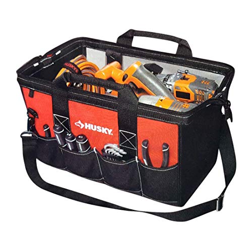 Husky 18 in., 15 in. and 12 in. Tool Bag Combo in Red