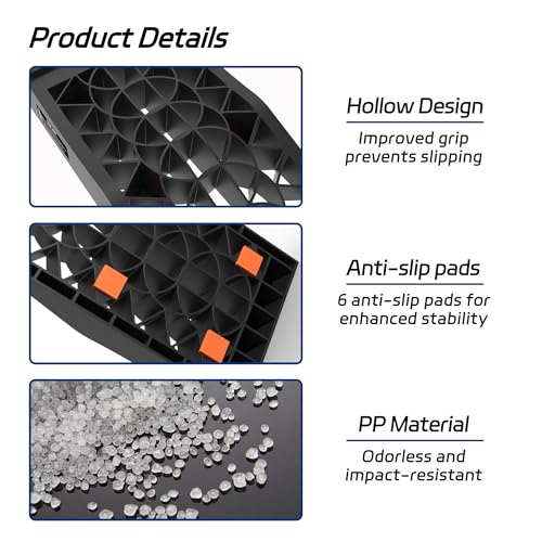 TOWKING 2.6" Lift Low Profile Car Ramps for Maintenance, Jack Support Only