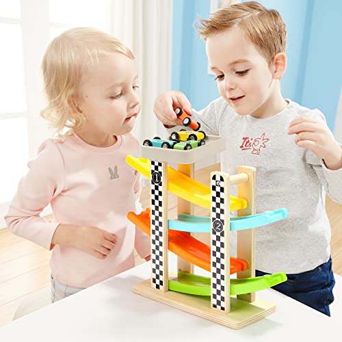 Toddler Toys for 1 2 Year Old Boy and Girl Gifts Wooden Race Track