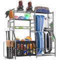 organizelink Heavy Duty Garage Sports Equipment Organizer, All-in-One Golf Bag Storage Rack & Multi-Sport Ball Holder for Basketballs, Bats & Kids Toys, Indoor/Outdoor Free Standing Gear Bin