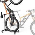 Housolution Vertical Bike Stand with Wheels up to 29", Adjustable Height, No Drilling holds up to 80lbs, Freestanding Bicycle Rack for Garage & Apartment, Bike Stand Floor for MTB/Road Bikes