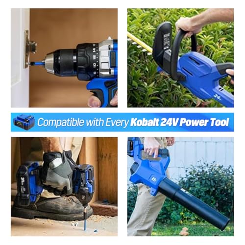 Azonpower Replacement Kobalt 24V Battery Replace for Kobalt 24V Max Battery for KB624-03 KB524-03 KB424-03 KB224-03 KB124-03 Cordless Power Tool 24 Volt Battery（1-Pack）