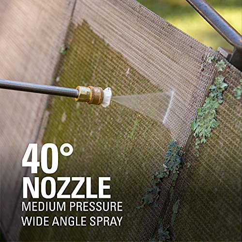 Greenworks 2000 PSI (1.2 GPM) Electric Pressure Washer (25°, 40°, Soap, and Turbo Nozzle) For Use On Decks, Fences, Concrete Patios, Sidewalks & More. Medium-Duty