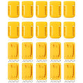 Tool Holders and Battery Mounts Compatible with Dewalt 20V and 60V, Heavy-Duty ABS Wall Organizer Rack with Screws, Drill and Battery Holder Mount for Garage, Workshop, Job Site (20 Pack)