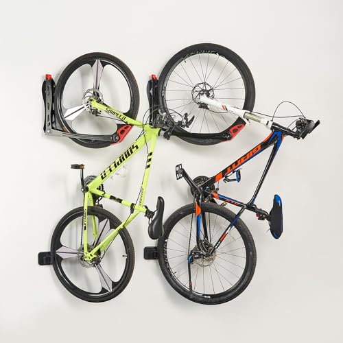 Ultrawall BIKEPAL Swivel Bike Racks, No Lift Wall Mounted Bike Storage Solution for Home & Garage, 2 Pack