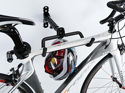 Gootus Bike Wall Mount Hanger - Horizontal Bicycle Indoor Storage Rack | Cycling Wall Mounted Holder Hook - Hang Your Road, Mountain or Hybrid Bikes in Garage or Home