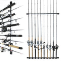Rush Creek Creations | Fishing Rod Holder, Garage Organization and Wall Storage, for Reels, Gear and Accessories (Vertical/Horizontal Rack)
