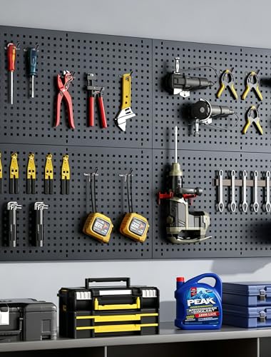 FEAOXYO 60 PCS 2 Inch Pegboard Hooks, Heavy Duty Peg Board Organizer Accessories, Tool Hangers Fit 1/4" Pegboard, Perfect for Garage Storage, Workshop, Craft Room and Wall Hanging Tool