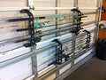 Cobra Storage Garage Door Storage Rack - 21" Black ABS Plastic Fishing Rod Holder - Ultimate Garage Organization for Fishing Gear and Equipment, Saltwater Fishing Gear