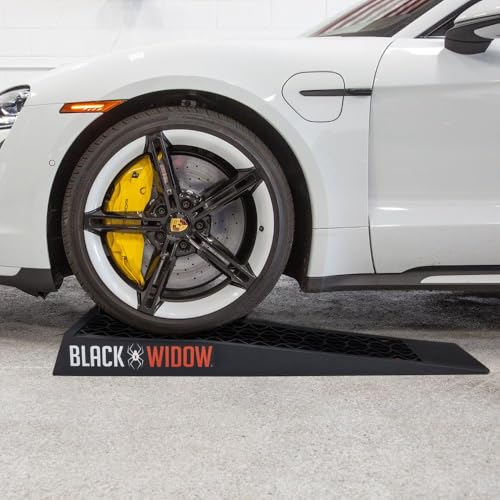 Low Car Ramps for Oil Change, 5,000 lb GAWR, 2.5" Lift, Black Widow
