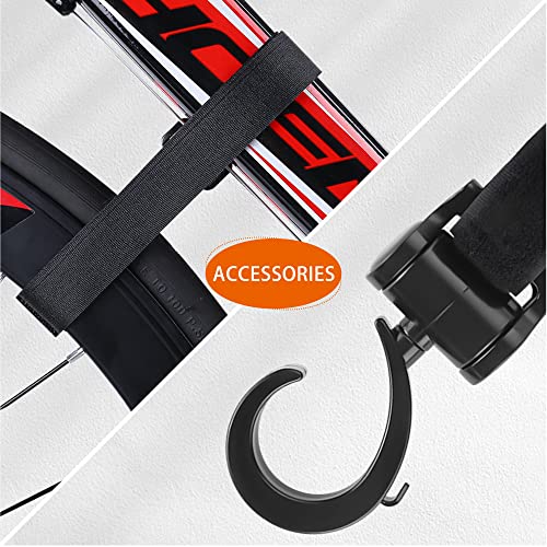 Auwey 2PACK Bike Rack Garage Bike Wall Mount Bicycle Wall Hanger Bike Hook Bike Storage Rack for Indoor Storage Bike Horizontal Hanger Bicycle Wall Mount Bicycle Wall Rack