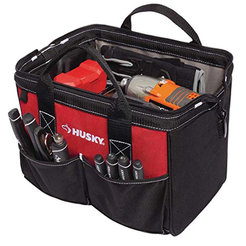 Husky 18 in., 15 in. and 12 in. Tool Bag Combo in Red