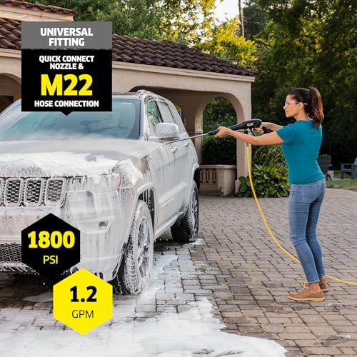Kärcher Pressure Washer K1800PS Cube, CETA Certified, 3 Spray Nozzles, Detergent Tank, for Cars, Driveways, Siding, Patios, 1.2 max. GPM