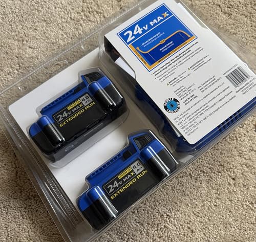 Kobalt 24-V 2-Pack Lithium-ion 4 Ah Battery and Charger