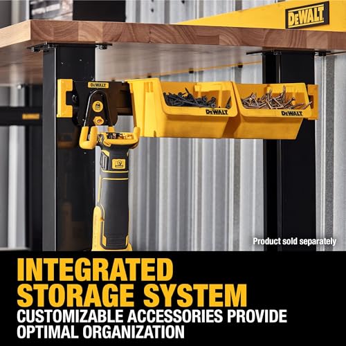 DEWALT Tool Organizer, Mount on Workbench, 20 Inch, Compact Metal Rail, DEWALT Workshop Storage System Compatible (DWST82827)
