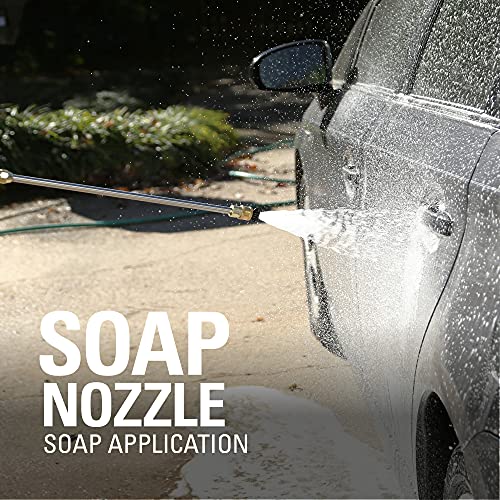 Greenworks 2000 PSI (1.1 GPM Max) Electric Power Washer (25°, 40°, Soap Nozzle) For Use On Decks, Fences, Concrete Patios, Sidewalks & More. Medium-Duty
