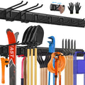 SUKIZZ 48'' All-Metal Garage Tool Organizer Wall Mount Heavy-Duty Tool Rack Holds 450 lbs, Adjustable Hooks for Garage, Yard, and Garden Equipment