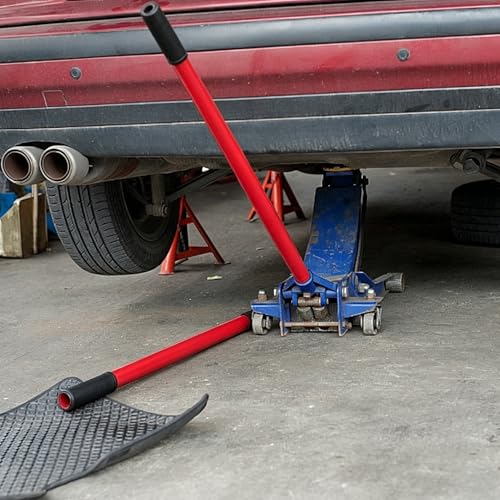 14.5" Floor Jack Handle Replacement: Hydraulic Jack Handle Replacement for 2-3 Ton Car Accessories Garage Shop Tool, One-Piece Steel Extension Rod for Horizontal Car