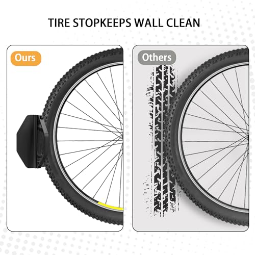 UmeHome Swivel Bike Wall Mount, Bike Hangers for Garage, Space-Saving Bike Storage, Sturdy Bicycle Rack Can Holds Up to 77 lbs, Easy Install, 2 Pack