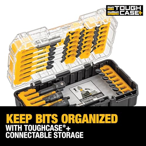 DEWALT Screwdriver Bit Set, 40 Pcs. Impact Ready, FlexTorq Impact Driver Bit Set with Storage Case (DWA2T40IR)