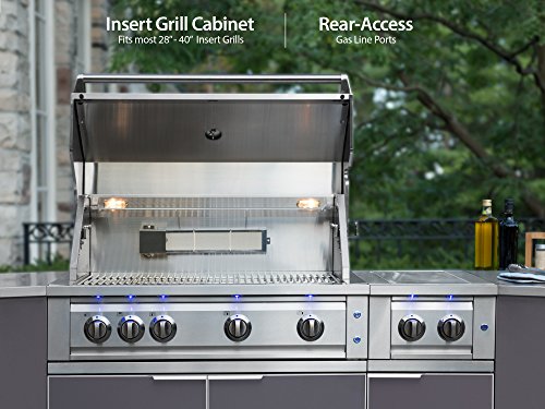NewAge Products Inc. Cabinet Aluminum, (4 Piece) Outdoor Kitchen Set, Covers, 65276