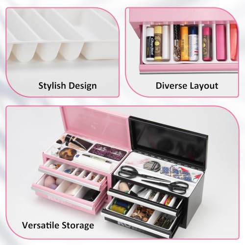 LUVCOSY 6 PCS Tool Box Organizer Tray for Kobalt 2-Drawer Mini Tool Box with Friction Slide (OLD Version), Tray Storage for Kobalt Tool Box, Toolbox Organization Accessories (Box NOT Included)