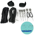 Heavy Rope Hoist Stainless Steel Pulley System with Storage Straps for Kayak Hanger Cargo Ceiling Storage Overhead Storage Watercraft Garage Storage Kayak Wall Hanging Sling Rope Tightening System