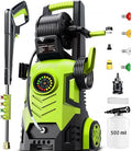 2026New Pressure Power Washer 5000PSI with Adjustable Touch Screen 8 Level, 34" Tall, 4 Quick Connect Nozzles,Inlet Hose&Filter&500mlFoam Cannon for Cars/Fences/Driveways/Home Cleaning (Yellow)