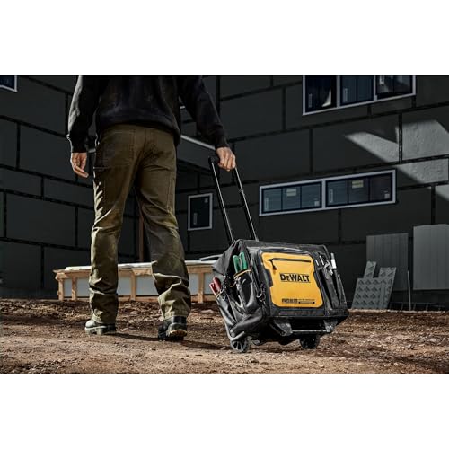 DEWALT 18 Inch Rolling Tool Storage Bag with 27 Pockets (DWST560107)