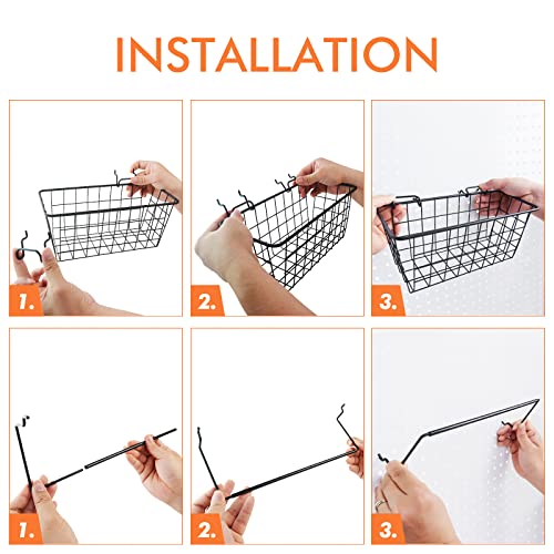 G.CORE Pegboard Organizer Accessories 18 Pack, Peg Board Hooks Assortment Organizer Accessory, Various Tools Storage Arrange System Kit for Garage Craft Workshop Workbench Hobby Office