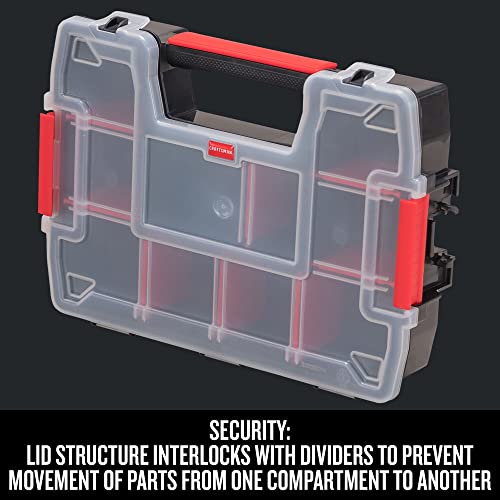 CRAFTSMAN 10-Compartment Small Tool Storage Organizer, Plastic (CMST14021)