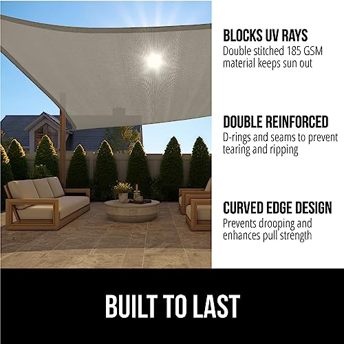 GORILLA GRIP Commercial Doormat and Sun Shade, Door Mat in Size 29x17 inch Fade Resistant in Black, in Size 8x10 Inch Easy Install in Graphite, 2 Item Bundle