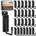 INCLY 25 Pack J-Shaped Slatwall Hooks, Heavy Duty Slat Wall Hanging Hook and Hanger, Slatwall Panel Accessories Display Hooks for Garage, Kitchen, Retail Store
