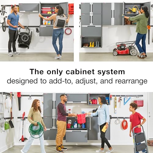 Rubbermaid FastTrack Single 2-Door Cabinet, Garage Storage Systems, Garage Organization