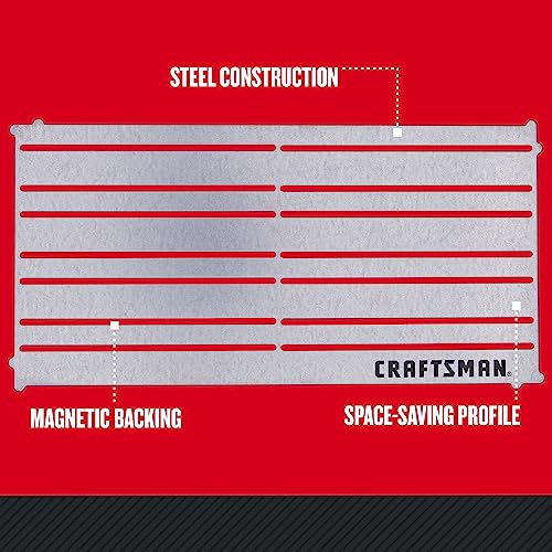 CRAFTSMAN Tool Storage Magnetic Backing, 12 Inch x 6-Inch (CMMT99406)