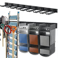 TORACK Tool Storage Rack, Heavy Duty Steel Garage Wall Mount Garden Tool Organizer for Ladders, Chairs, Shovels, Broom, Power tools (8-Pack 5.7"-11" Mixed Hooks, up to 800 lbs)