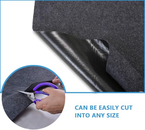 SEMPADA Garage Floor Mat，Protect Garage Shop Floor Surface，Floor Mat for Golf Carts，Premium Absorbent Oil Mat—Soft Absorbent Fabric and Waterproof Backing，Reusable/Washable (36" x 72")