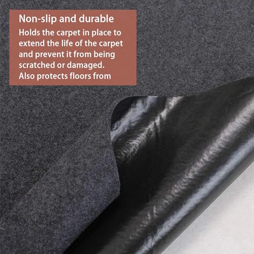 Garage Mats Oversize Garage Floor Paking Mat for Under Car, 7.4 x 8.4 Ft Non-Slip Gray Garage Flooring Carpets, Absorbent Oil Garage Parking Mat, Waterproof Mats